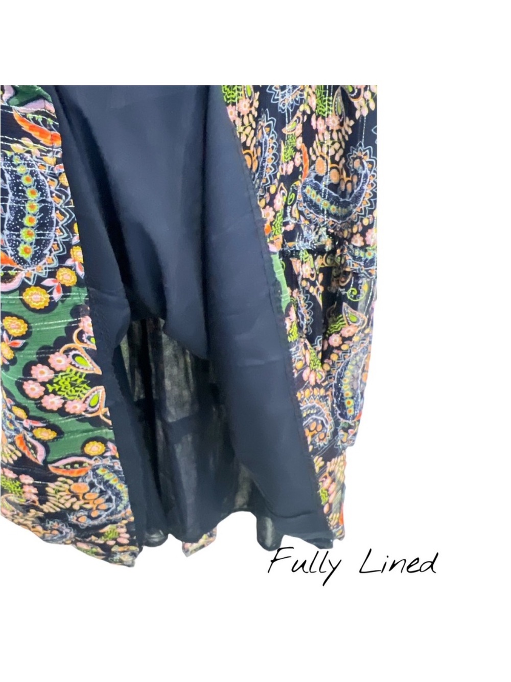 By Anthropologie Boho Paisley size 14 dress - Picture 7 of 8